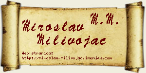 Miroslav Milivojac vizit kartica